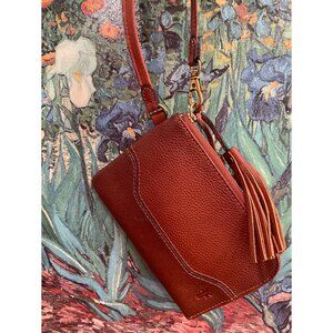 FRYE & CO. Cognac Leather Wristlet